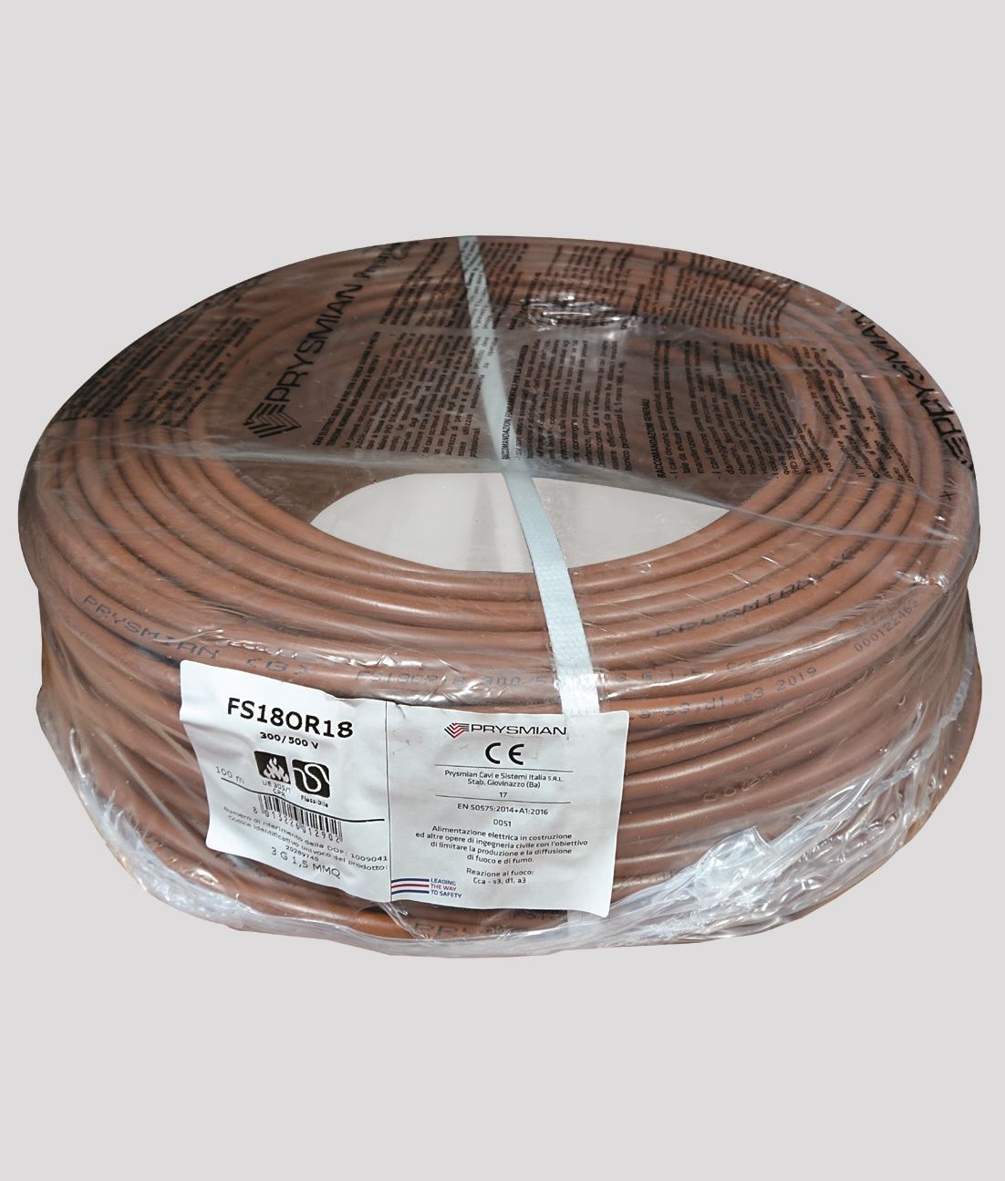 CAVO ELETTRICO Antifiamma 3 x2,5 mm Tensione Nominale 300/500 V mt. 10 -  Centro per l'agricoltura