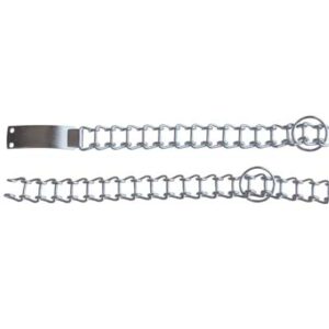 COLLARE A SCALETTA PESANTE ACCIAIO NICHELATO cm. 55