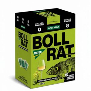 BOLLRAT Linea Apericida – Esca Rodenticida in Pasta Fresca da 1,5 Kg